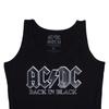 AC/DC Womens/Ladies Back In Black Vest Top