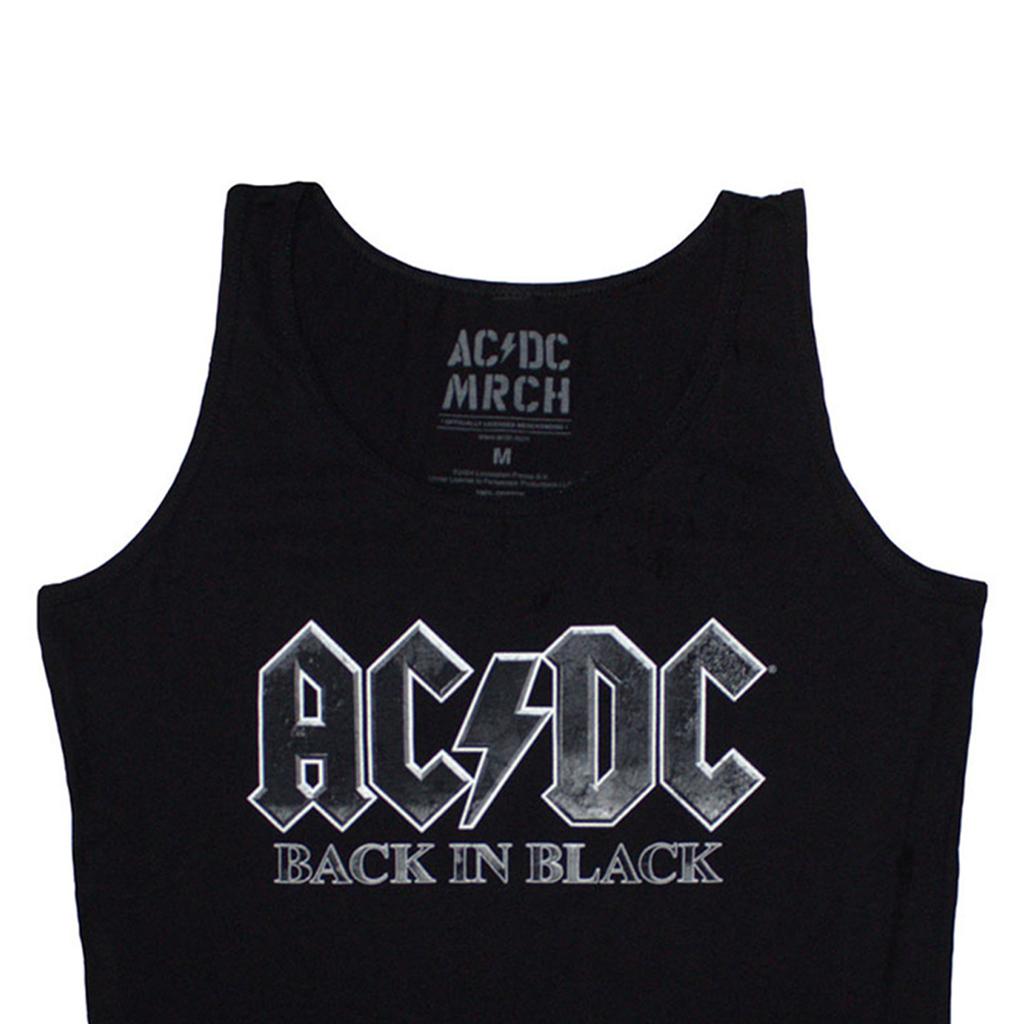 AC/DC Womens/Ladies Back In Black Vest Top