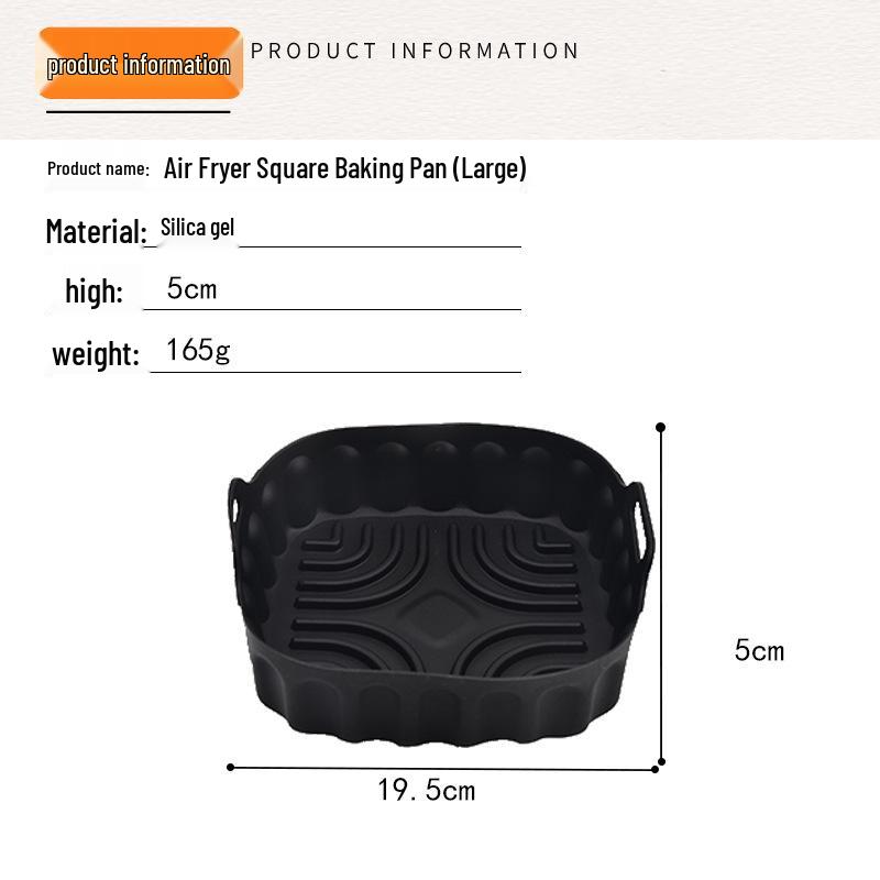 Silicone Air Fryer Baking Mat and Cake Tray