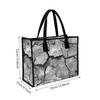 Stylish Cracked Pattern Tote Bag Casual Large Capacity Daily Handbag