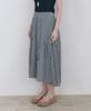 Raphael Sorob Check Shirred Skirt
