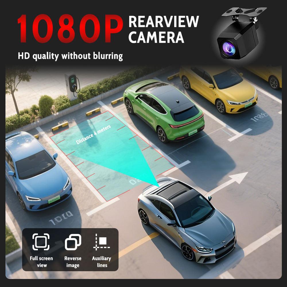 4K Dual Lens Dash Cam, Front and Rear Recording, Super Wide Angle, Night Vision, WiFi, GPS