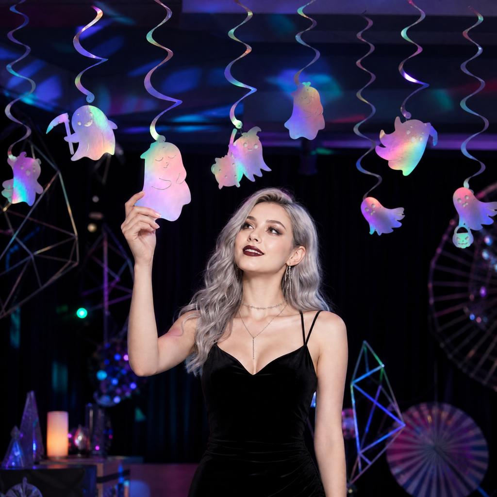 Halloween Hanging Decoration with Foil - Indoor Party Decor for