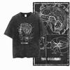 G Acid Washed Black Vintage  Cotton COOLMIND  Printed Unisexs Tshirt   Streetwear Big Size Cool Oneck Unisexs Tee Tshirt