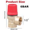 Practical DN15 Membrane Safety Valves 1/2 Inch Brass Pressure Relief Valves Accessory for Water Oil and Gas Rating