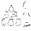 6 Pieces Christmas Cookie Cutter DIY Baking Pastry for Soft Fruits Egg Bread