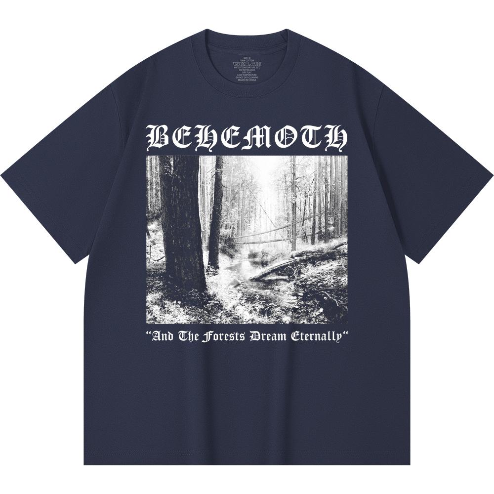 T-shirt Heavy Metal 100% Cotone 230 Gsm Stampa Band Rock Musica Popolare Unisex T-shirt Pesante in Cotone