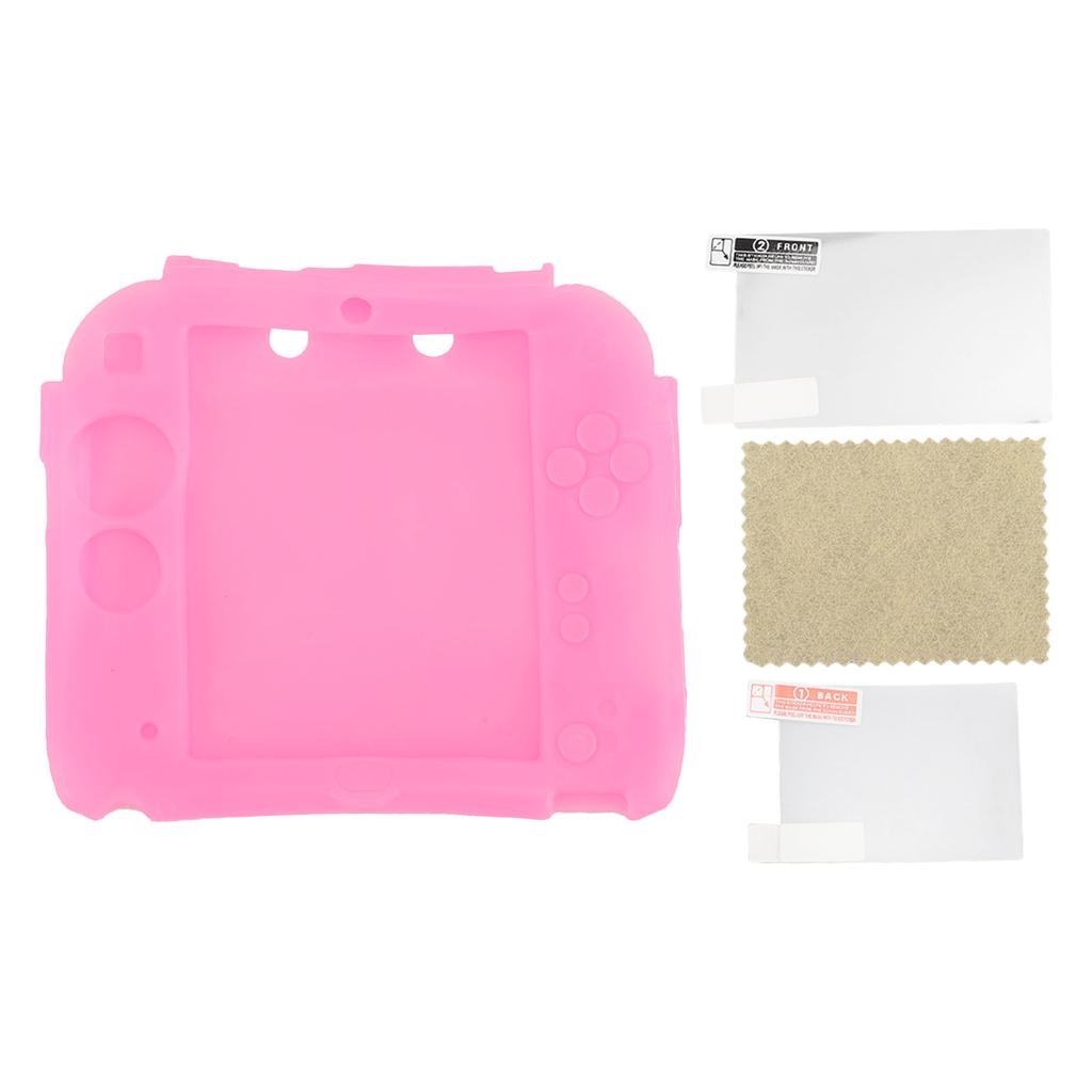 Protective Cover for 2DS Scratch Resistant Soft Silicone Skin Case with Top and Bottom Screen