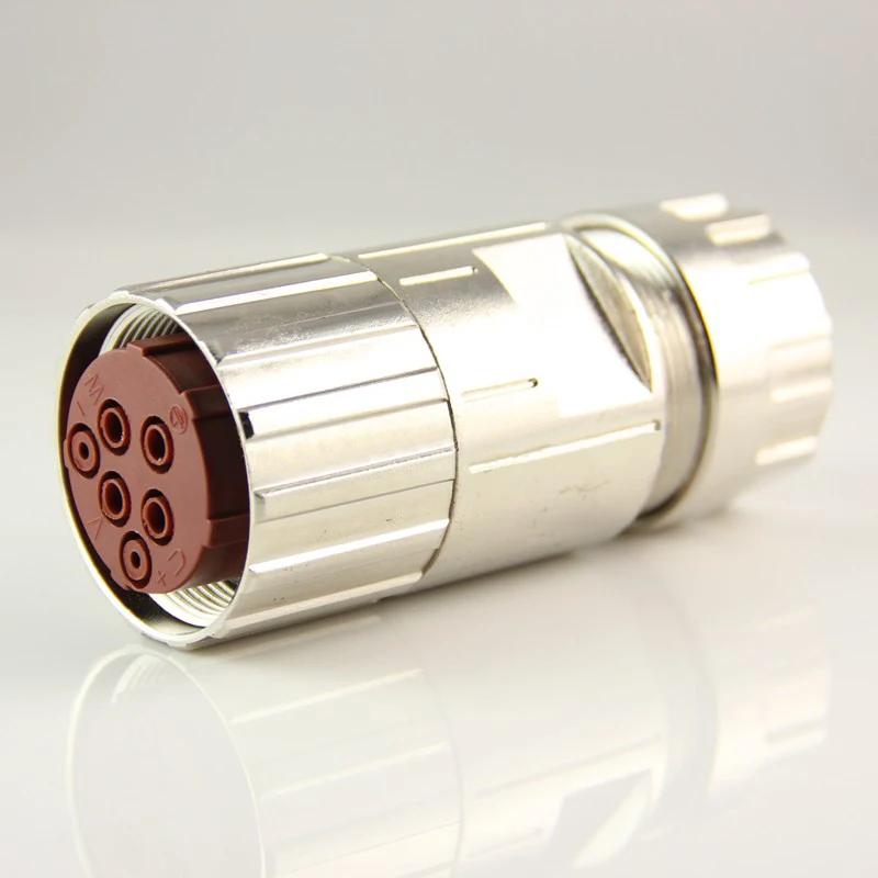 Waterproof IP67 Aviation Male Female Plug Socket M40 6Pin 8 Pin Power Connector High Current Large Motor Encoder Servo Adapter