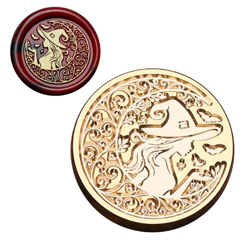 Pumpkins Sealing Wax Stamp Halloween Series Wax Seal Stamp Brass Head Seal Stamp for Scrapbooking Invitations Decoration