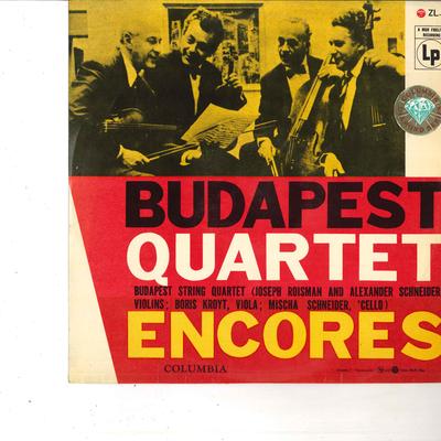 10inch Record BUDAPEST STRING QUARTET  Budapest Quartet Encores ZL7 COLUMBIA  Japan Classical Used