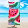 Summer Watermelon Beach Towel Cute Fruit Print Bath Towel Large Pink Swimming Towel for Kids Adults Tropical Seaside Vacation