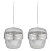 2 Pcs Practical Stainless Steel Cleaner Jewelry and Watch Cleaning Basket Stainless Steel Cleaning M