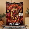 Kişiye Özel İsimli Manchester United Baskılı Battaniye, Ev Dekorasyonu, Yatak Odası, Kanepe, Kamp, Koltuk, Doğum Günü Noel Hediyeleri