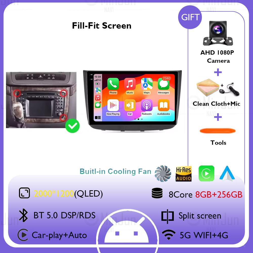 Android 14 Car Radio Autoradio For Mercedes Benz Vito W447 2014-2021 Multimedia Player GPS Navigation Stereo Screen Head Unit