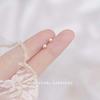 Beixi S925 Sterling Silver Shell Pearl Stud Earrings - Elegant, Simple, Cold Style Jewelry for Women