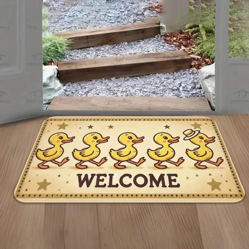 1PC Cat Pattern Kitchen Rug Non-Slip Door Mats Pop Design Bathroom Rug Bath Mat Carpet for Home Sink Laundry Decor