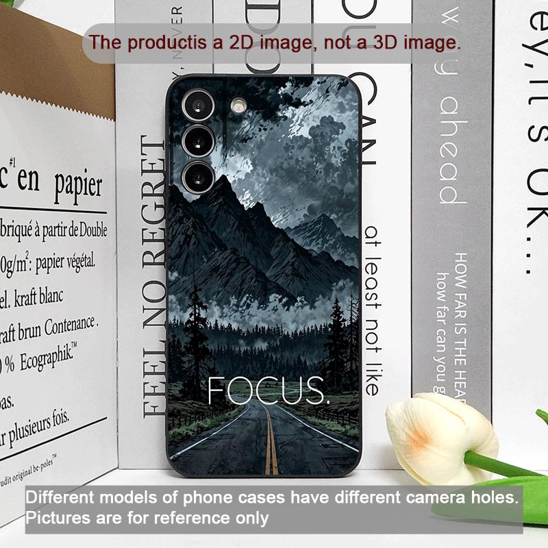 Vintage Forest Landscape Snow Mountain Scenery Phone Case for Samsung Galaxy A56 A14 A55 A16 A54 A36 A53 A52 A51 A50 Soft Covers