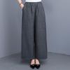 Pantaloni Larghi Estivi Abbigliamento Donna Taglie Forti Casual Larghi Vintage Vita Alta Pantaloni Neri