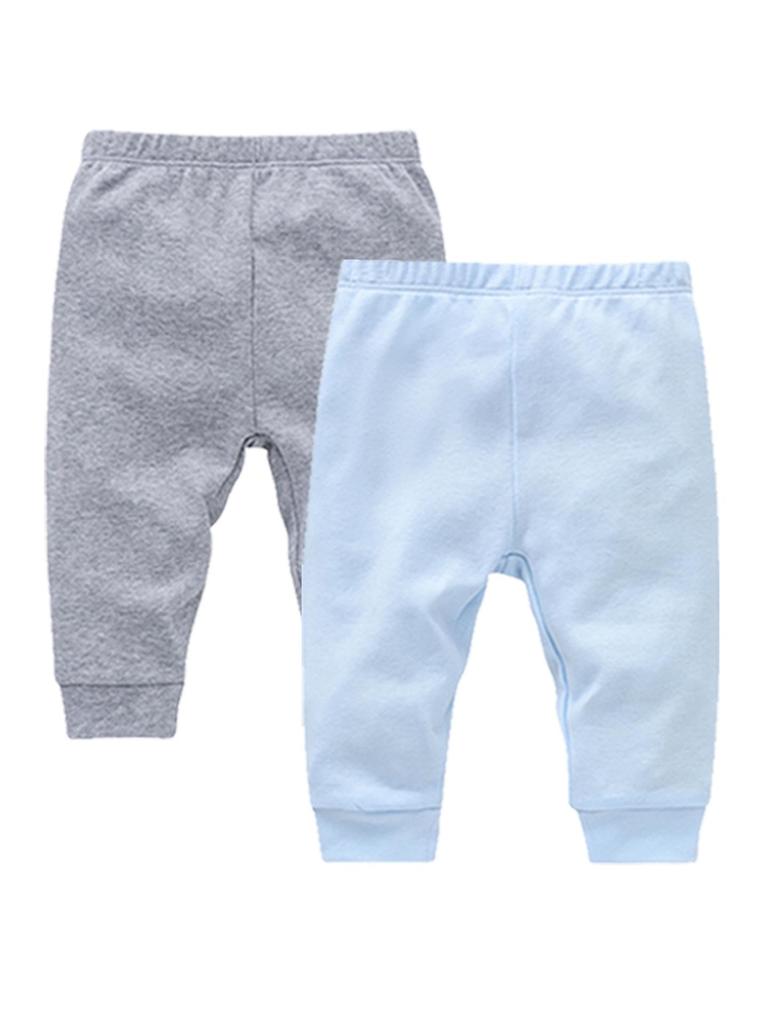Pure Cotton Newborn Crawling Pants Set – Two-Piece Base Layer for Boys and Girls