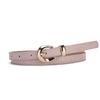 Trendy Light Gold-Buckle Crocodile-Patterned Retro Embossed Buckle Belt Fashionable Unique Artistic and Versatile Women’s Belt