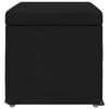 Black Stool 61 X 41 X 40 Cm Fabric and Particleboard