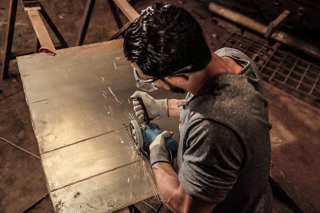 BOSCH Corded Disc Grinder Diamond Wheel Set Tool Bag X-LOCK (Original Packing) GWX750-125SJ