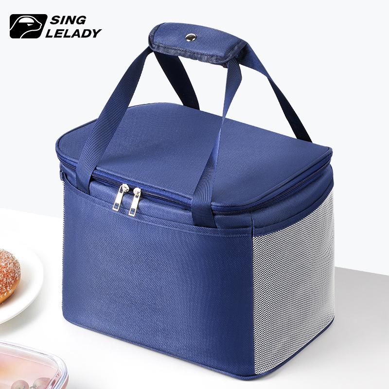 Insulated Food Delivery Bag with Ice Pack for Camping, Home, or Car Cooling