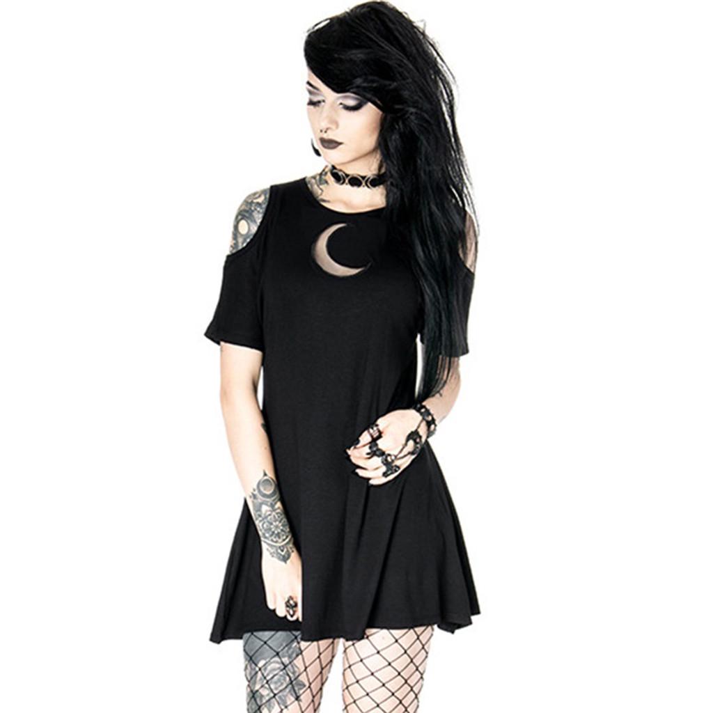 Dark IN Love Donna Pizzo Gotico Abito Nero Steampunk Strega Occulto Ballo Nozze