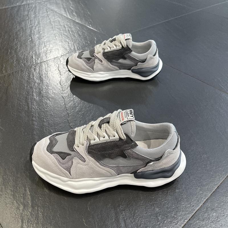 Men's 2024 Autumn/Winter Versatile Sneakers - Casual, Skate, Dad Shoes with Mesh and Soft Sole for Height Increase