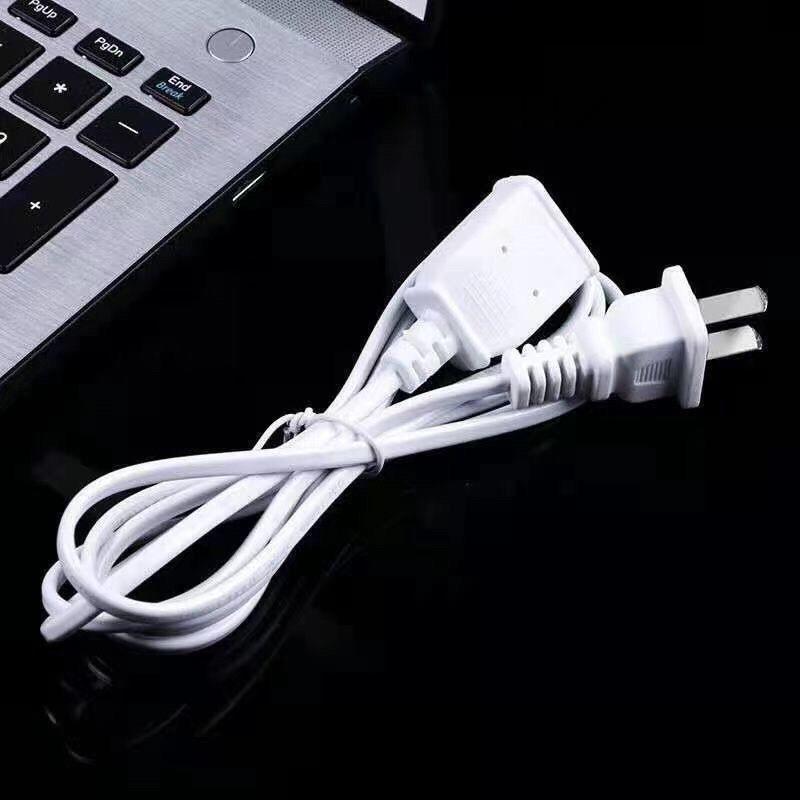 100W Two-Pin Extension Cord for Fans, Security Cameras, and Fast Charging Mobile Phones