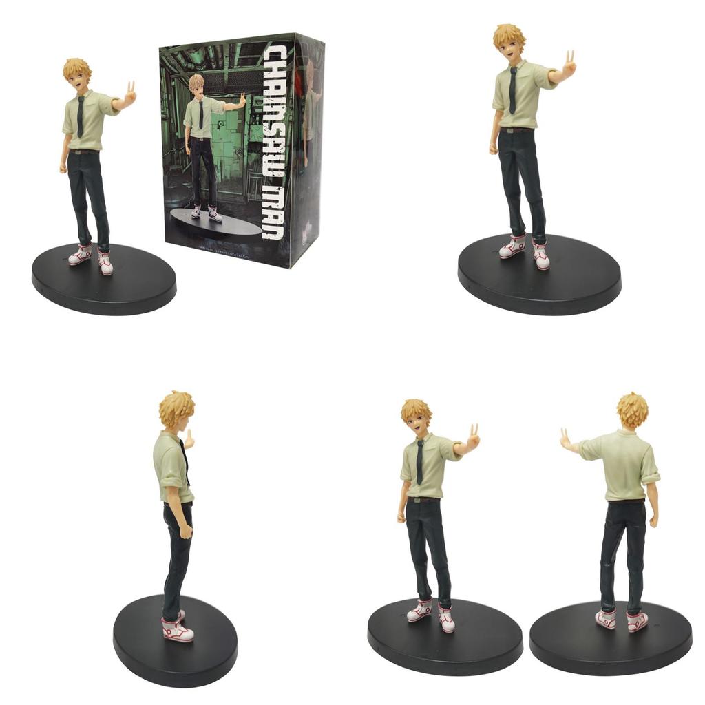 Chainsaw Man Denji Pvc Model Electric Hand Puppet With Assembly For Collectible Display
