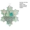 Snowflake-Shaped Sea Glass Friendship Decor Handcrafted Sea Glass Art Friendship Keepsake for Best Friends Coastal Snowflake Ornament for Winter