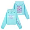 Kids' Long Sleeve Loose Pullover Letter Print Drawstring Hooded Sweatshirt