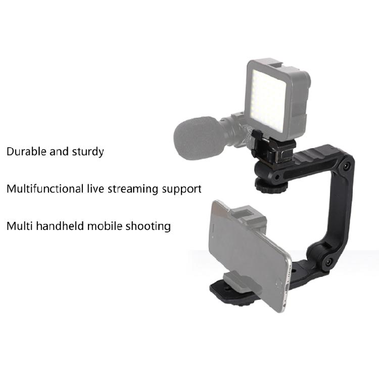 Professional Handle Video Grip for Smartphones Bracket Video Stabilizer Bracket