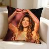 Singersongwriter SShakira  Pillow Case Square DoubleSided Sofa Cushion Cover Bedroom Bedside Pillow