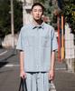 STCO Diems Washed Denim Setup Short Sleeve Shirt_Blue (Oversized)_Ldswb03Osl