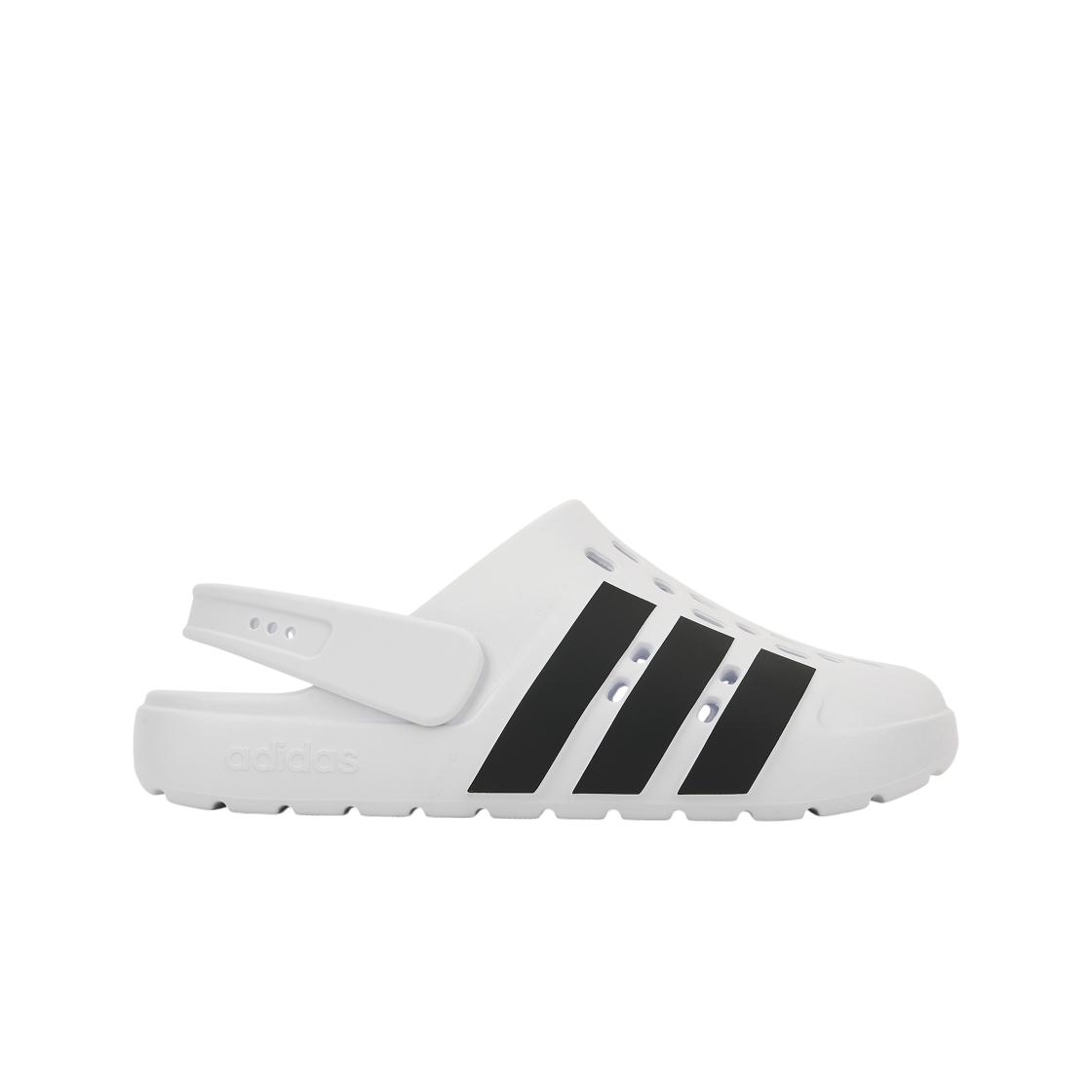 adidas Adilette Clog 2.0 Белый Черный Мужские Кроссовки Облачно-Белый Основной Черный JS1130 38