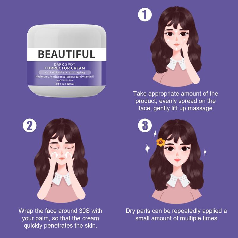 Moisturizing, Moisturizing and Freckle Removing Skin Care Cream