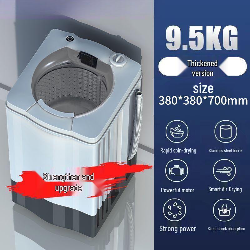 Compact Large-Capacity Spin Dryer for Quick Dehydration - Perfect for Rental Rooms