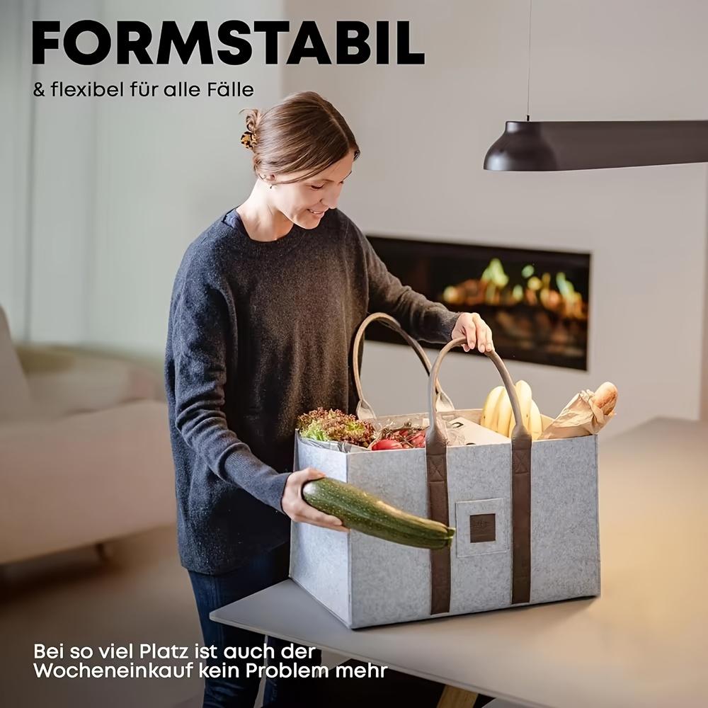 Filtvedsäck för Camping - Multifunktionell Förvaringspåse med Stor Kapacitet Utomhusorganisatör för Smutsiga Kläder Bärbar Vedbärare