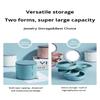 1Pc Jewelry Stand Holder Display Tray Multilayer Rotating Jewelry Storage Box With Mirror Plastic Makeup Box