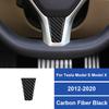 Real Carbon Fiber For Tesla Model S Model X 2012-2020 Car Steering Wheel Cover Decoration Sticker Car Accessories