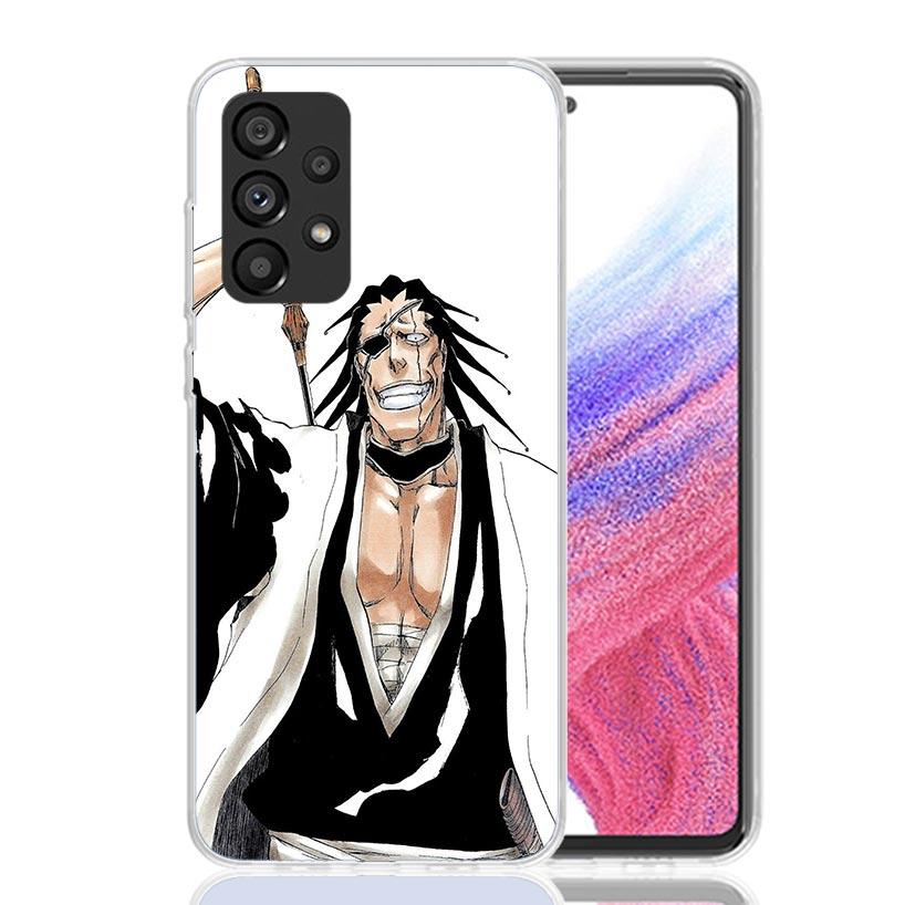 Zaraki Kenpachi Bleach Phone Case for Samsung Galaxy A52 A51 A50S A12 A22 A32 A72 A10S A30S A31 A71 Note 20 Ultra 10 Plus S10 Ga