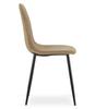 PADVA chair - velvet brown / black legs x 3