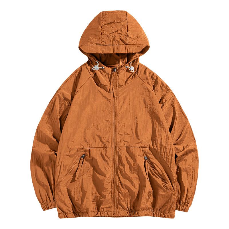 Summer UPF50+ Windbreaker Men's Casual Loose Lightweight Breathable Jacket Women's Fishing Sport UV Protection Skin Hooded Coat