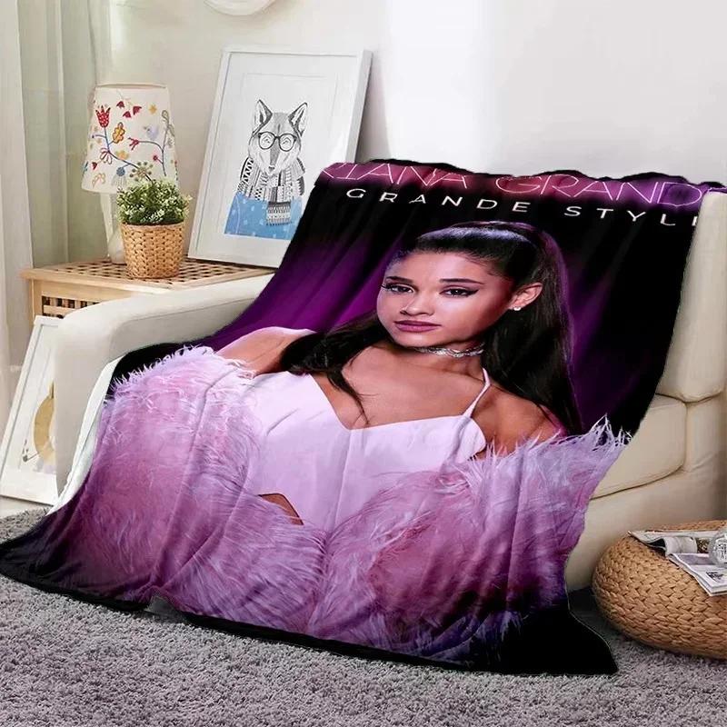 2026 A-Ariana Grande Fashion Singer Soft Blankets,Keep Warm Throw Blanket Comfortable Blanket For Picnic Beds Sofa Home Bedroom