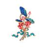 Flower brooch autumn and winter fashion brooch niche high-end design sense pin temperament accessories