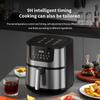 Smart 15L Dual Basket Air Fryer with Double Heating Tubes - Stainless Steel
