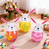 3/6Pcs Easter Inflatable Rabbit Eggs Balloon Kids Favors Toy  Easter Party Home Indoor Outdoor Decoration Egg Hunt Ornaments